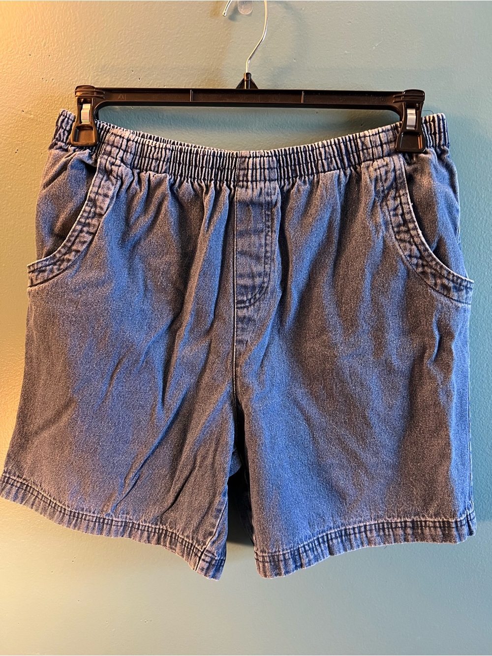 Basic Editions Blue Denim Jean Shorts Size Medium